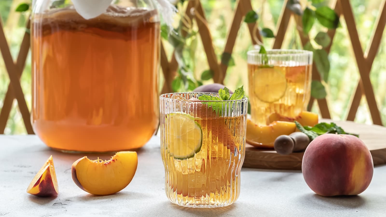 Kombucha – fermentierter Tee im Glas